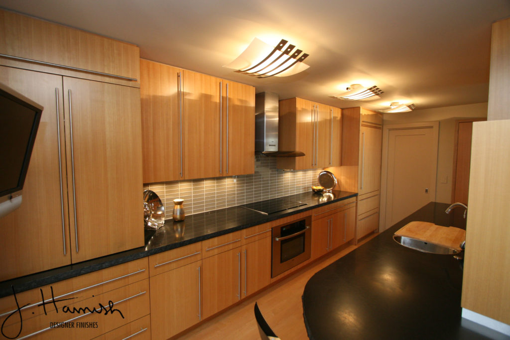 wood finishing kitchen cabinet modern finish